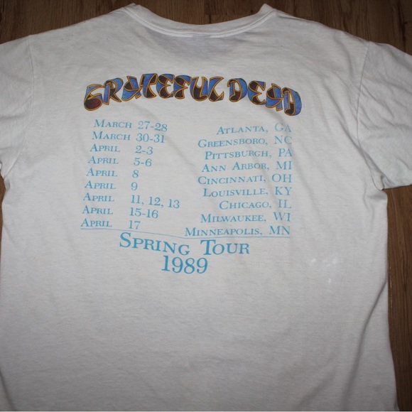Vintage Grateful dead spring tour 89 single stitch 🔥 - Picture 5 of 12